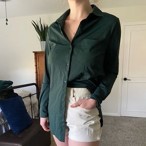Lysse Forest Green Button Down Shirt